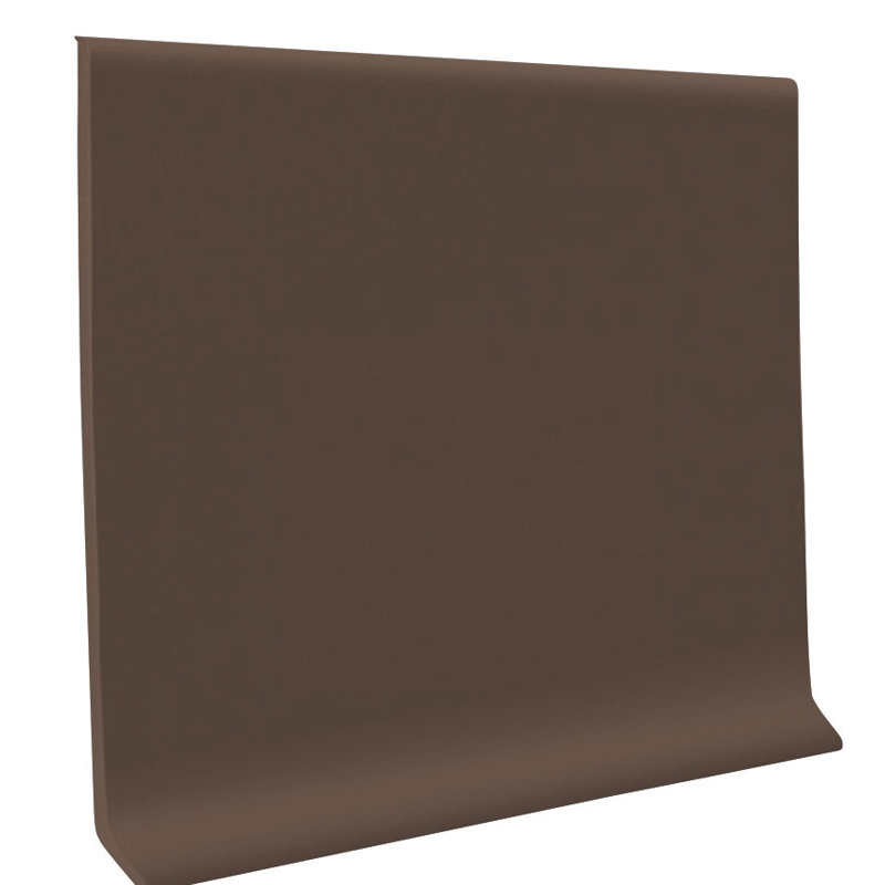 Base murale en caoutchouc couleur brun clair H 4 po x L 48 po x L 1/8 po série 700 (TPR) couleur brun clair 147, Marron clair