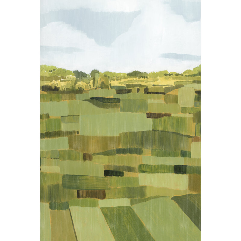 Woven Pasture I by Grace Popp - Painting, 91cm H x 61cm W, Wrapped Canvas