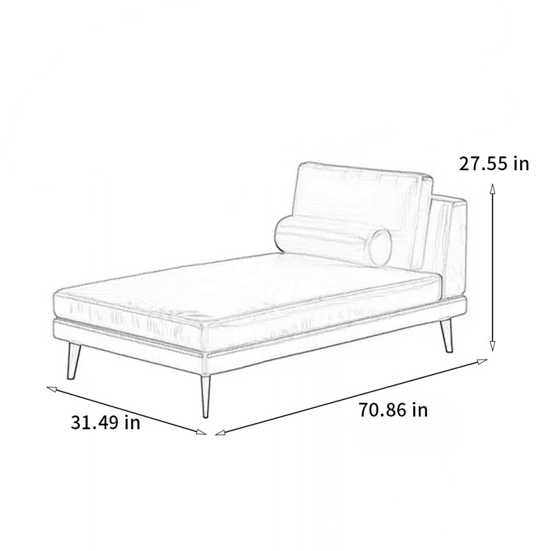 Chaise simple moderne et luxueuse