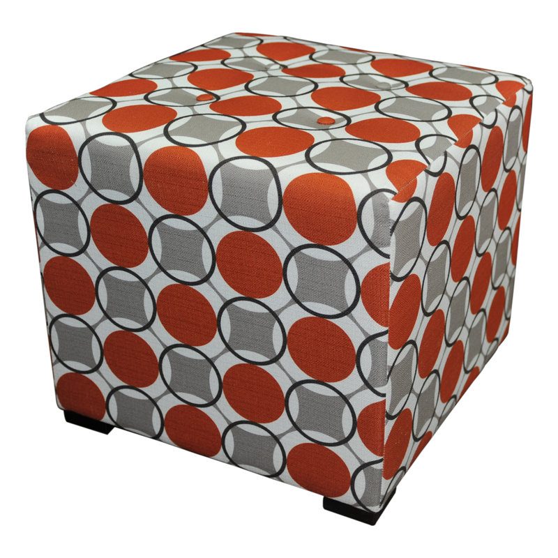 Repose-pieds à cubes touffeté