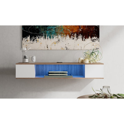 Liath Unfinished Floating Entertainment Center for TVs up to 55