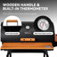 Royal Gourmet 28" Barrel Charcoal Grill with Smoker and Side Table