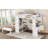 Bunk Bed With olid Wood Frame With Built-In Shelves And Wardrobe-125179128-125179129