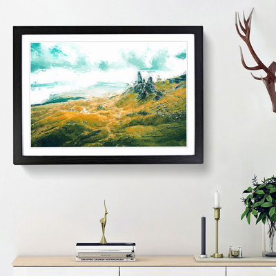 Old Man of Storr Isle of Skye in Abstract - Picture Frame Graphic Art Print