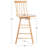 Abdoulaziz Swivel Solid Wood Counter Stool-199903984