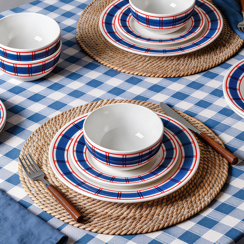 Cade 12-Piece Dinnerware Set Porcelain