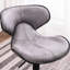 2 pièces en gris, base en métal, siège pivotant à 360 °, mousse, l 17,84 po x P 21,74 po, H 34 po à 42,5 po, réglable avec base