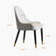 Chaise d'appoint rembourrée blanche Amenda