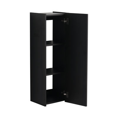 12 Inch Wall Mounted Bathroom Side Cabinet, Soft Closing Door, Engineered Wood Space Saving Storage Cabinet For Small Bathroom