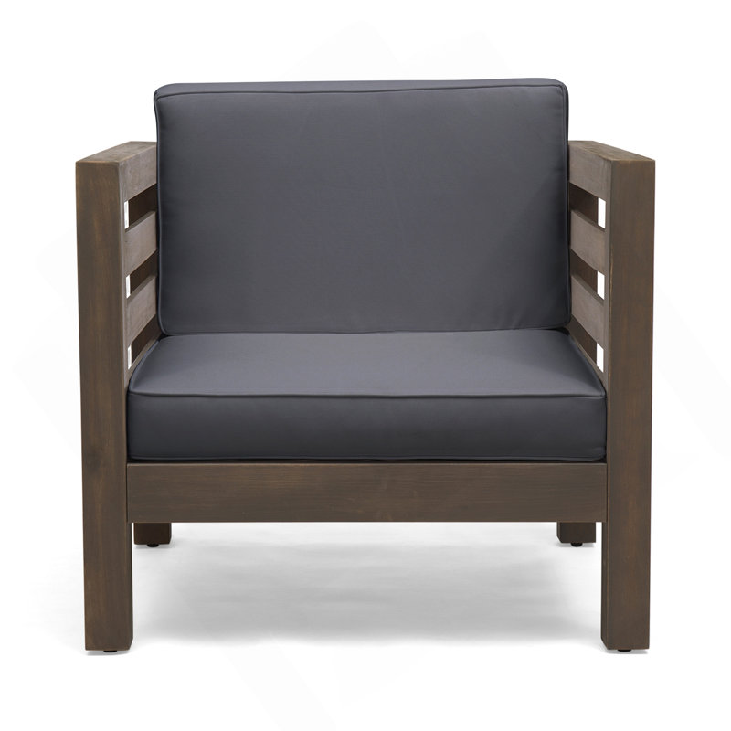 Oana Club Chair, Gray, Dark Gray