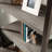 Library Hutch, Brown Finish