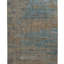 Gray & Blue Modern Wool Silk Blend Runner - 4' x 13'7"
