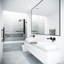 Porte de baignoire sans cadre à charnières l 34 po x H 57,38 po Orion-99084372