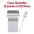 Silver with White Handle Moderno Disposable Plastic Dinner Forks