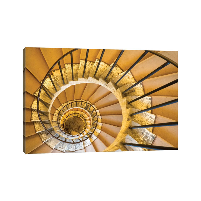 Spiral Staircase II, Villa D'este, Tivoli, Lazio, Italy 1 Piece Wrapped Canvas Wall Art, 30.48cm H x 45.72cm W x 1.91cm D