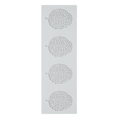 Ensemble de tapis de cuisson en silicone pour restaurant 1 paquet de tapis à empreintes de fond résistant à la chaleur, antiadhésif, en forme de feuille d'automne, moule gris pour décoration de pâtisserie et utilisation au four 11,57 po x 3,78 po