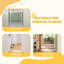 Dog Gate Wide Stair Gate with Door Pressure Fit 75-85W cm-122862560
