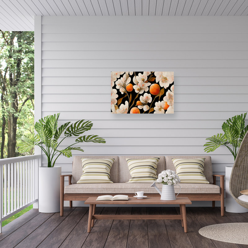 «Treechild Wild Oranges On Canvas» par Treechild, reproduction, H 12 po x l 19 po