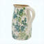 Vase à fleurs 9,4 "H, pichet décoratif en céramique avec motif floral
