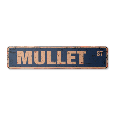 Plaque de rue en aluminium mulet