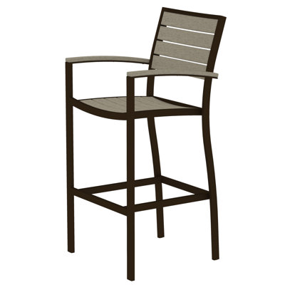 Chaise avec accoudoirs de bar POLYWOOD Euro