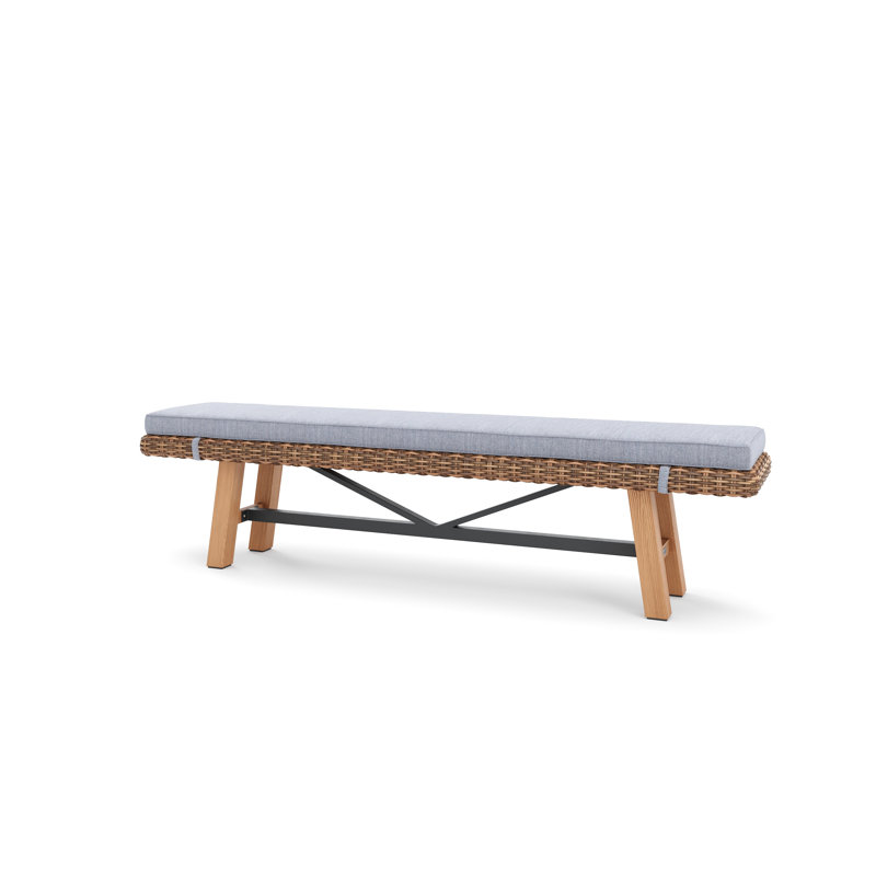 Truss Outdoor Teak Dining Bench