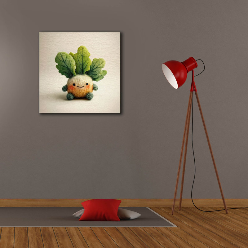  Reproduction d'art sur toile 26 po x 26 po «Kn tricot Emotion Support Lettuce» par Ann Klee