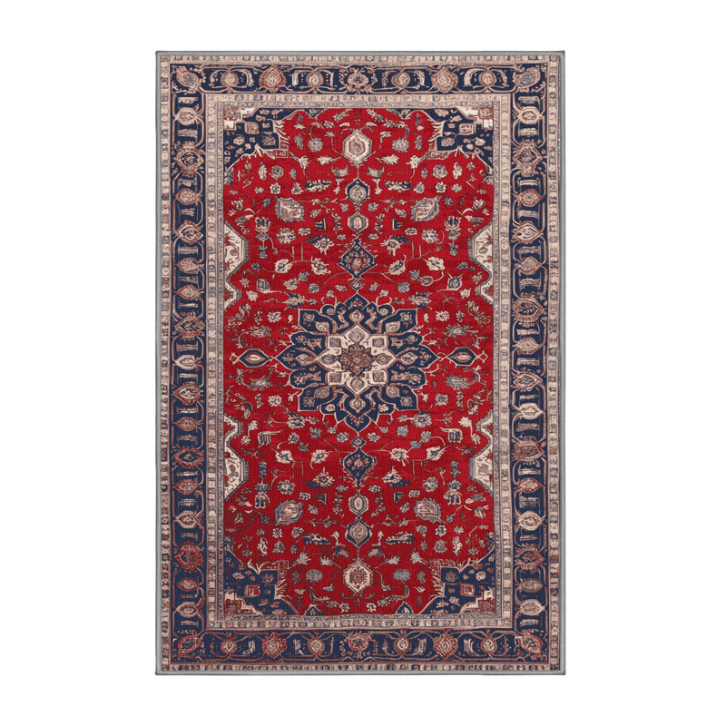 Tapis brun lavable à la machine, Rectangle 5 pi x 8 pi