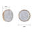 LED Dimple Flush Mounted Sconce, Dimmable Glass Vanity Light