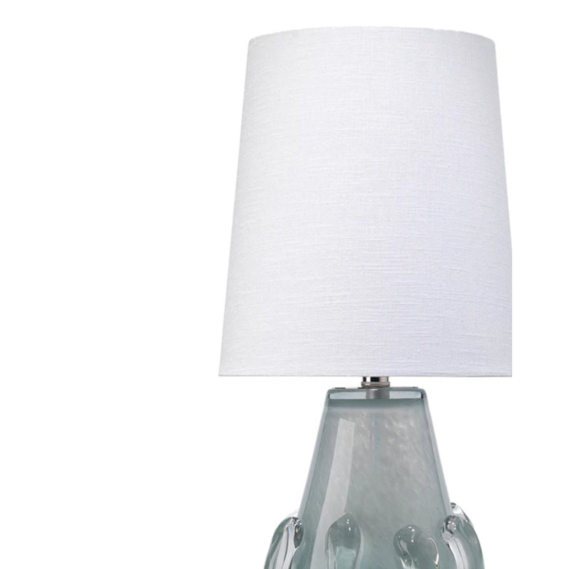 Glass Table Lamp, Blue