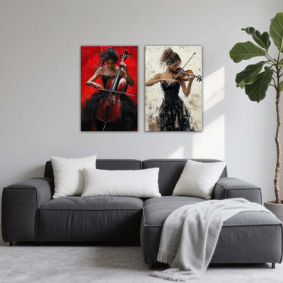 2 Piece Wrapped Canvas Wall Art
