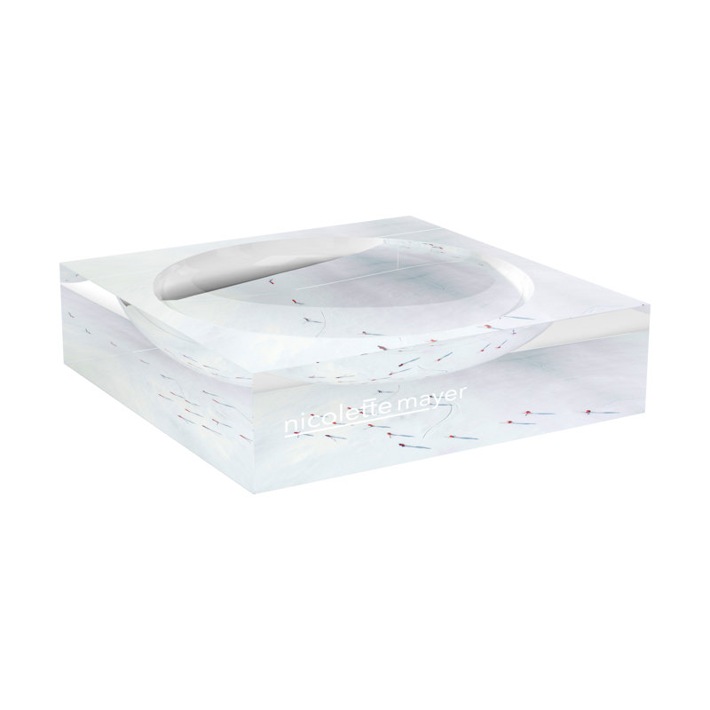Aerial Group Acrylic Decorative Tray, 6"W x 6"D x 2"H