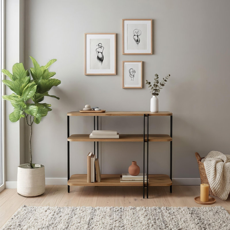 92cm Console Table, Whiskey Oak