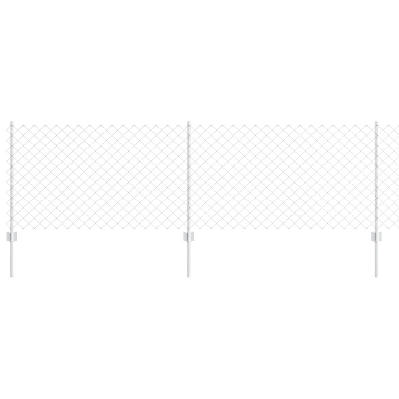  Garden Fence Set Set Of 2 Galvanised Steel Large Durable