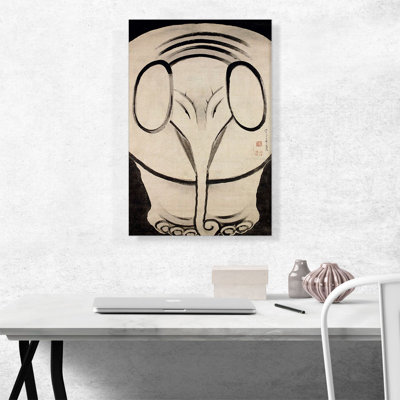 " Elephant " by Jakuchu Ito Painting Print