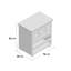 Accringt Solid Wood Top Kitchen Cart