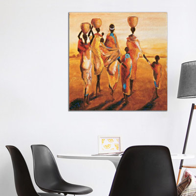 Mères Et Enfants by Jaques Beaumont - Gallery-Wrapped Canvas Giclée on Canvas