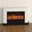 Raby Suncrest 121.5cm W White Fireplace