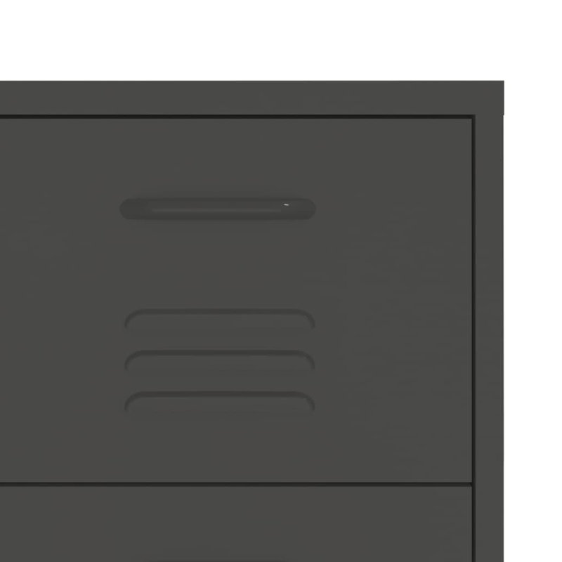 Drawer Cabinet Freestanding Storage File Cabinet for Home Office Steel, Anthracite