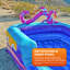 Glissade d'eau gonflable de qualité commerciale avec piscine JumpOrange 15 pi Mystery Jungle