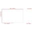 Miroir de salle de bain rectangulaire surdimensionné de 60 po x 40 po avec cadre en noyer