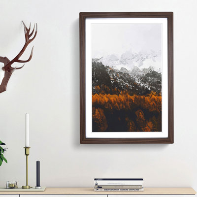 Orange Forest in Italy in Abstract - Picture Frame Graphic Art Print