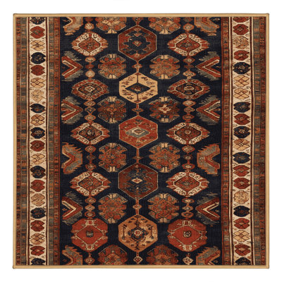 Tapis brun lavable à la machine