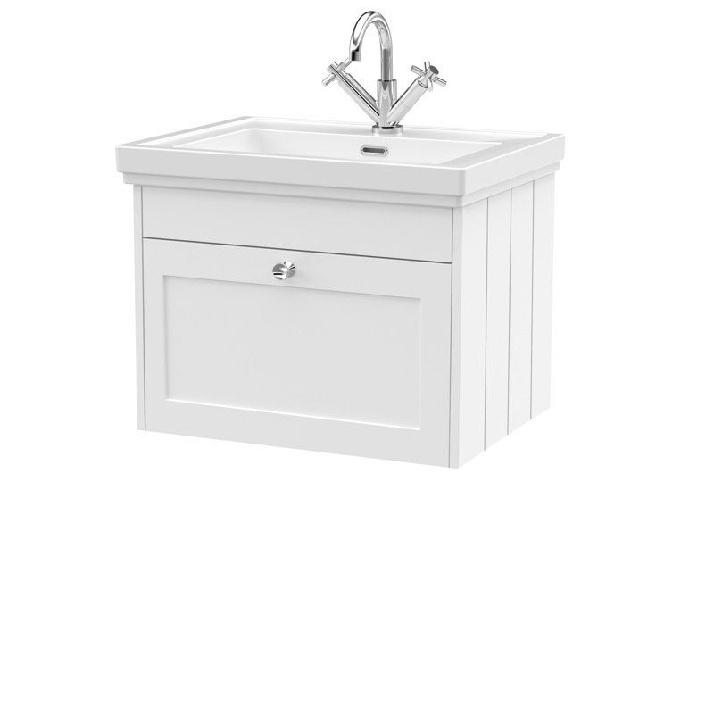 Ashwick 631 mm Bathroom Vanity, Satin White