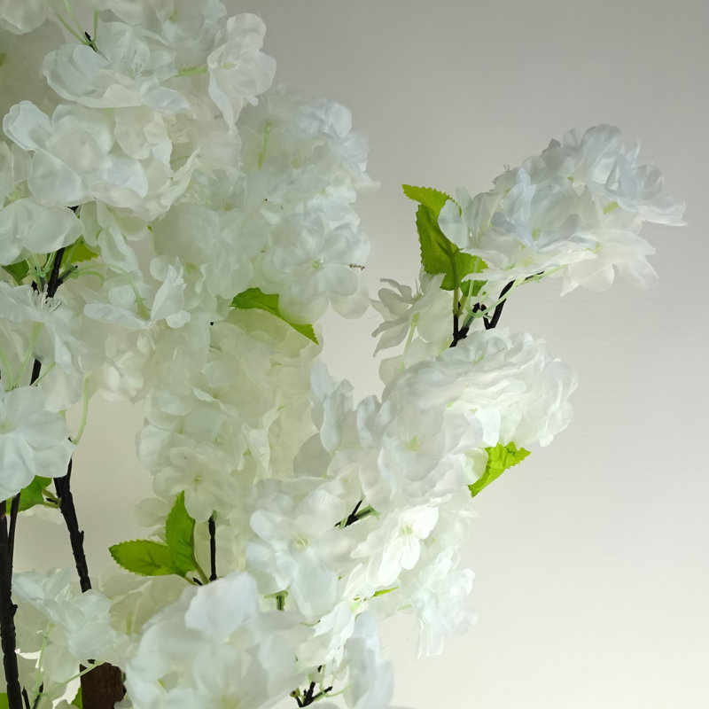 Anivea 150cm Faux Cherry Blossom Tree in Pot, White