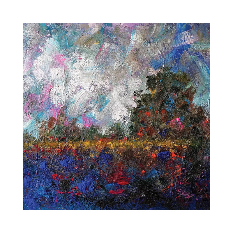 Landscape III 1 Piece Wrapped Canvas Painting, 45.72 cm H x 45.72 cm W x 3.175 cm D