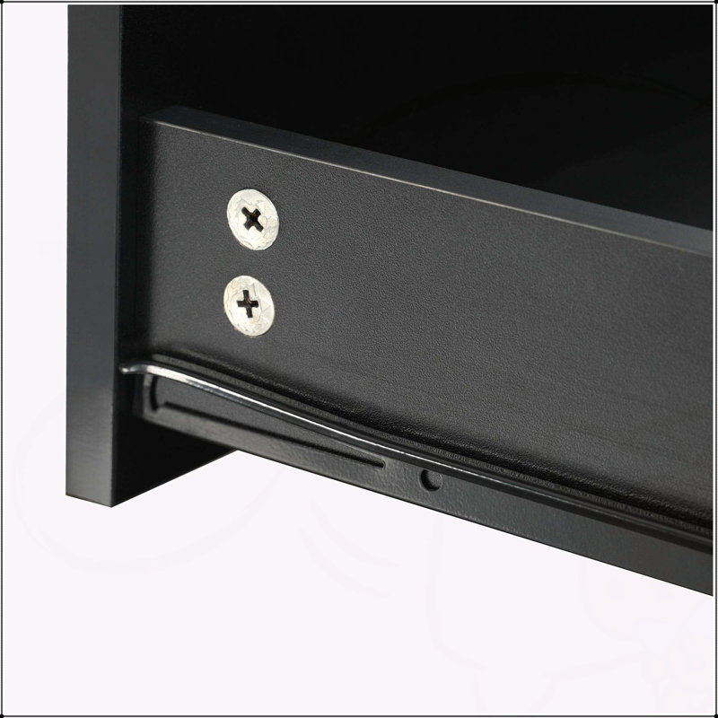 Multi-functional Square 360°Rotating Coffee Table with 2 Drawers, High Gloss 2-Tier Centre Table for Living Room