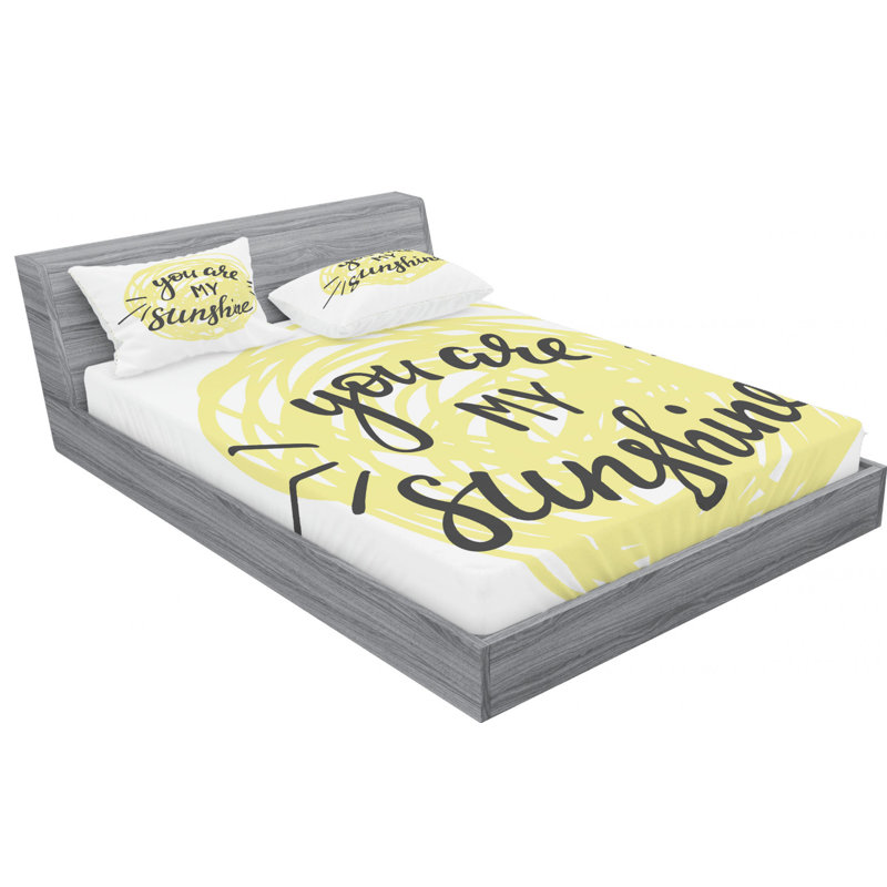 Microfiber Sheet Set, Queen Sheet Set + Fitted Sheet + 2 Pillowcases