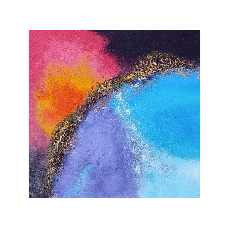 Blossom | Texture acrylique sur toile tendue | Par Shraddha Shirsat