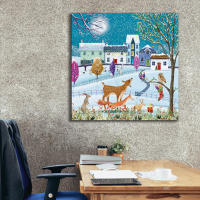 Toile épique Graffiti «Natures Colorful Friends» par Elle Media Group, 37 po x 37 po
